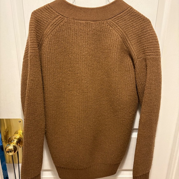 Brown wool blend Aritzia cardigan - Picture 3 of 3
